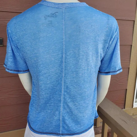 Disney Stitch Just One Of Those Days Tissue Thin Blue Graphic Tee T-Shirt XS - Picture 14 of 16